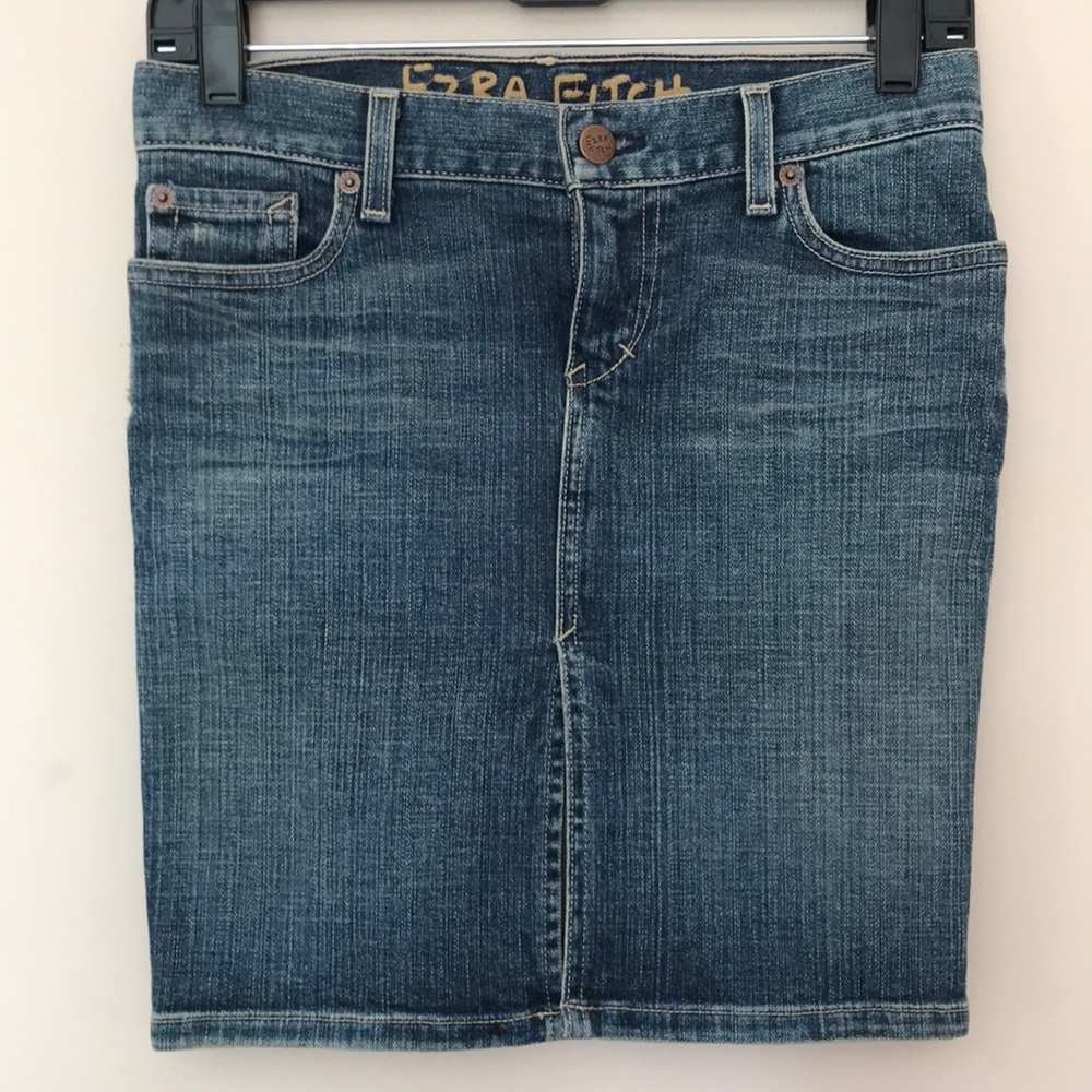 Abercrombie & Fitch Women's Blue Denim Skirt